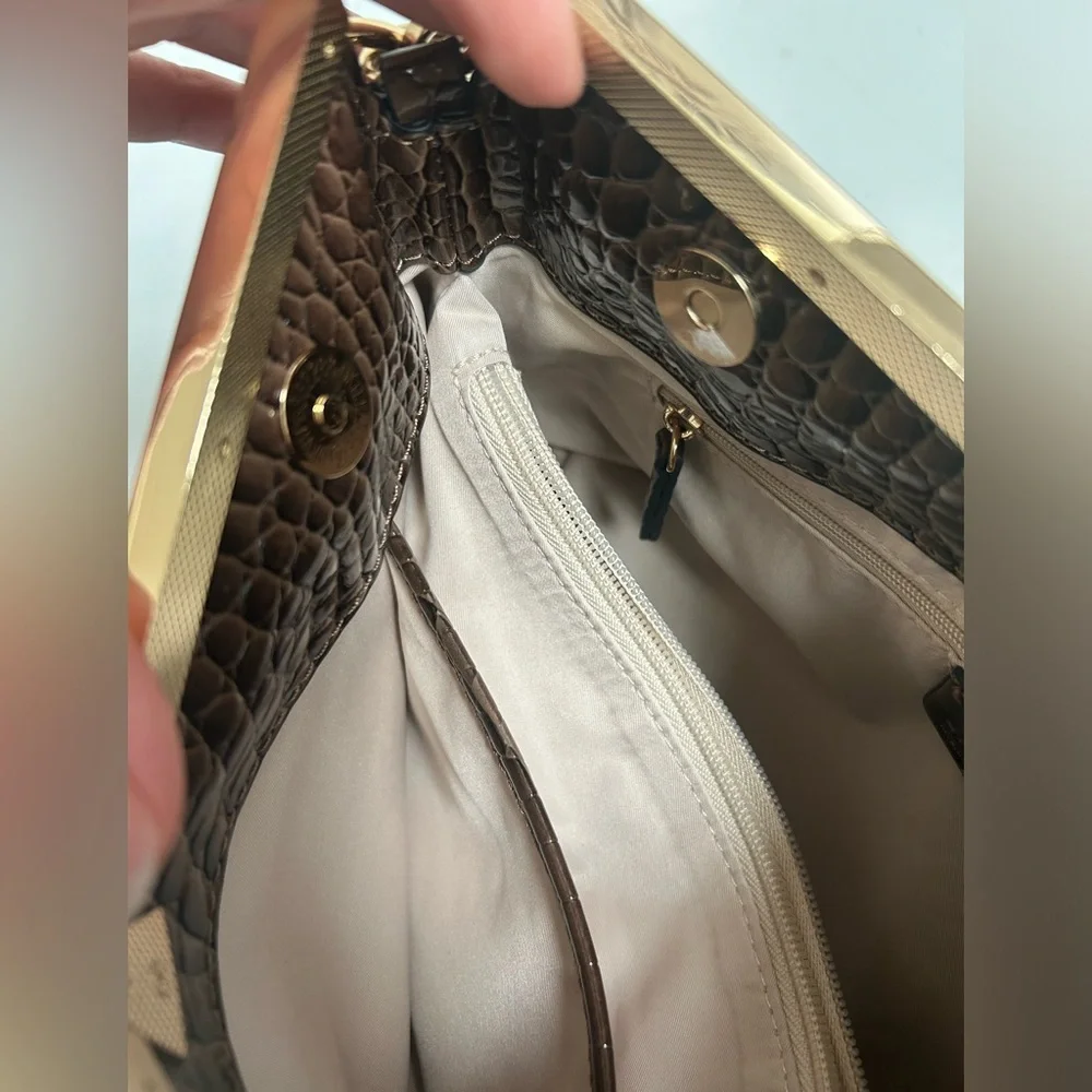 I.N.C. International Concepts Bawdii Croc-Embossed Shoulder Bag🤎🐊